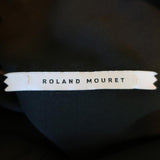 Roland Mouret Cutout Dress Black Cotton Size US 8 Asymmetrical Midi available at CelebrityOwned.com img_8