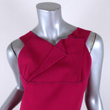 Roland Mouret Dress Daroda Fuchsia Stretch Crepe Size US 6 Sleeveless Sheath available at CelebrityOwned.com img_2