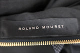 Roland Mouret Dress Navy/Black Cotton-Paneled Crepe Size US 4 Sleeveless Sheath available at CelebrityOwned.com img_5