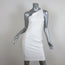 Roland Mouret One Shoulder Dress Aralia White Stretch Jacquard Size US 6