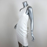 Roland Mouret One Shoulder Dress Aralia White Stretch Jacquard Size US 6 available at CelebrityOwned.com img_3