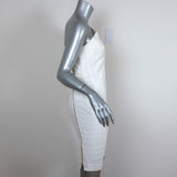 Roland Mouret One Shoulder Dress Aralia White Stretch Jacquard Size US 6 available at CelebrityOwned.com img_4