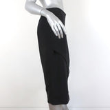 Rosetta Getty Wrap-Effect Skirt Black Stretch Crepe Size 6 available at CelebrityOwned.com img_3