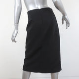 Rosetta Getty Wrap-Effect Skirt Black Stretch Crepe Size 6 available at CelebrityOwned.com img_4