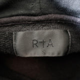 RtA Hoodie Sweatshirt Marvin Black Leopard Burnout Size Small available at CelebrityOwned.com img_7
