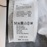 Sacai Shirt-Back Sweater Gray Ribbed Knit & White Pleated Cotton Size 3 NEW available at CelebrityOwned.com img_10