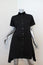 Sacai Shirtdress Black Pleated Poplin Size 1 Cutout Back Short Sleeve Dress
