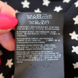 Saint Laurent Button Down Blouse Black Star Print Silk Size 36 Long Sleeve Top available at CelebrityOwned.com img_10