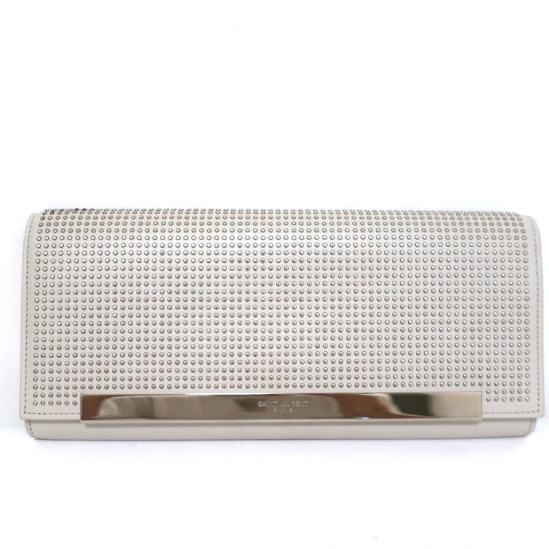 Saint Laurent Lutetia Clutch Off-White Studded Leather Flap Bag available at CelebrityOwned.com img_2