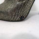 Saint Laurent Paris Pointed Toe Booties Gold Snake-Print Leather Size 35.5 available at CelebrityOwned.com img_6
