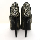 Saint Laurent Paris Pointed Toe Booties Gold Snake-Print Leather Size 35.5 available at CelebrityOwned.com img_8