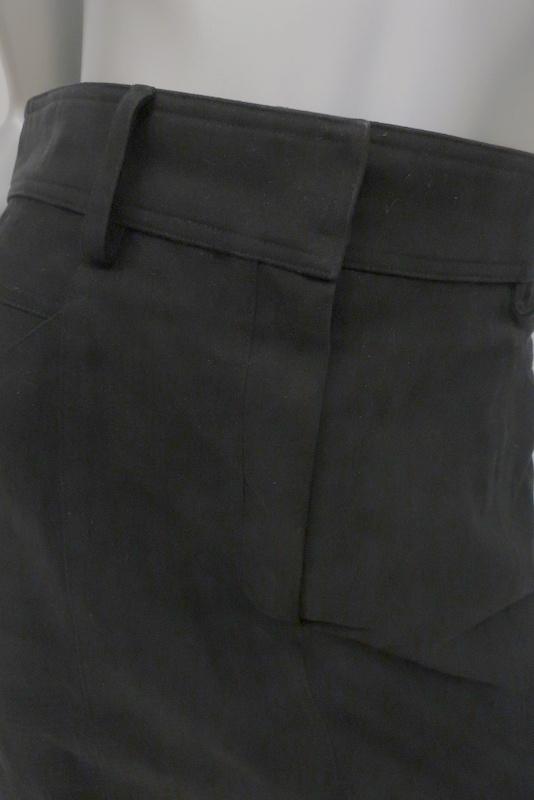 Saint Laurent Pencil Skirt Black Cotton-Blend Size 40 available at CelebrityOwned.com img_3