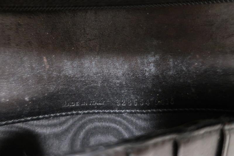 Saint Laurent Studded Continental Zip Wallet Black Leather – Celebrity Owned