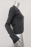 Saint Laurent Sweater Charcoal Size 38 Side-Button Pullover available at CelebrityOwned.com img_3