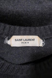 Saint Laurent Sweater Charcoal Size 38 Side-Button Pullover available at CelebrityOwned.com img_5
