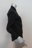 Saint Laurent Western Shirt Black Star Print Cotton Size Small Long Sleeve Top available at CelebrityOwned.com img_2