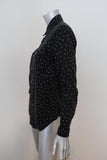 Saint Laurent Western Shirt Black Star Print Cotton Size Small Long Sleeve Top available at CelebrityOwned.com img_4