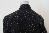 Saint Laurent Western Shirt Black Star Print Cotton Size Small Long Sleeve Top available at CelebrityOwned.com img_6