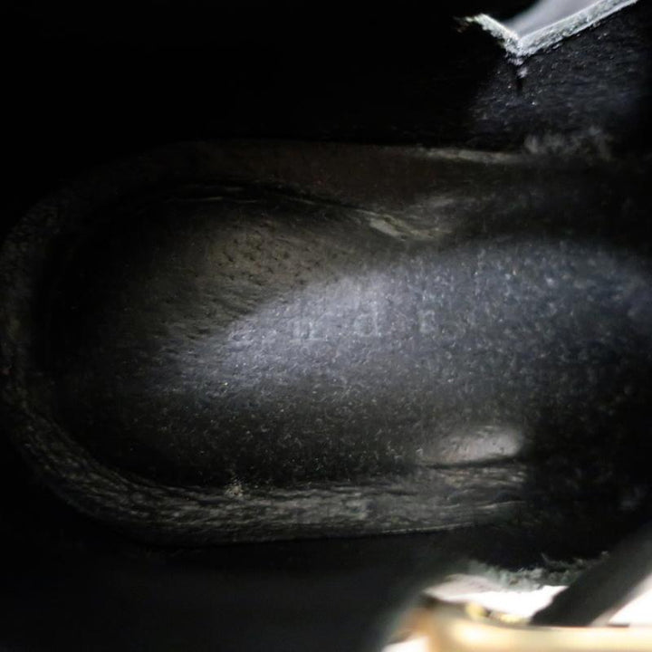 Sandro Double Buckle Ankle Boots Black Leather Size 37 Pointed Toe Booties available at CelebrityOwned.com img_10