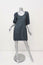 Sandro Dress Dark Gray Viscose Twill Size 1 Half-Sleeve Mini                      119