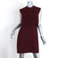 Sandro Mini Dress Burgundy Layered Crepe Size 3 Sleeveless Shift