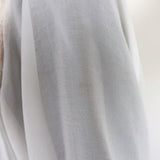 See By Chloe High Neck Blouse Cream Smocked Crepe Size 38 Long Sleeve Top available at CelebrityOwned.com img_4