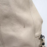 Sissi Rossi Safety Pin Shoulder Bag Cream Leather Large Tote available at CelebrityOwned.com img_6