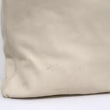 Sissi Rossi Safety Pin Shoulder Bag Cream Leather Large Tote available at CelebrityOwned.com img_8