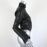 Skaist Taylor Leather Jacket Black Size 2 Buckled Sleeves available at CelebrityOwned.com img_5