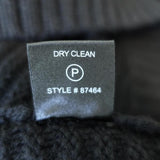 Skull Cashmere Sweater Black Ribbed & Cable Knit Wool-Cashmere Size Small available at CelebrityOwned.com img_7