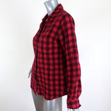 Splendid Newberry Gingham Shirt Red Size Extra Small Long Sleeve Top available at CelebrityOwned.com img_2