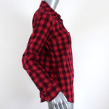 Splendid Newberry Gingham Shirt Red Size Extra Small Long Sleeve Top available at CelebrityOwned.com img_4