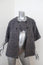 Stella Jean Tweed Jacket Beige/Navy Houndstooth Plaid Size 42 Short Sleeve