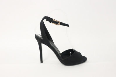 Stella Luna Sandals Black Crepe Size 36 Ankle Strap Heel available at CelebrityOwned.com img_1
