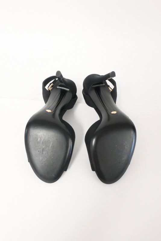 Stella Luna Sandals Black Crepe Size 36 Ankle Strap Heel available at CelebrityOwned.com img_5