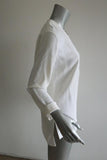 Stella McCartney Arlesa Half-Zip Blouse White Cady Size 40 Long Sleeve Top available at CelebrityOwned.com img_2