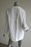 Stella McCartney Arlesa Half-Zip Blouse White Cady Size 40 Long Sleeve Top available at CelebrityOwned.com img_4