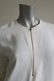 Stella McCartney Arlesa Half-Zip Blouse White Cady Size 40 Long Sleeve Top available at CelebrityOwned.com img_5