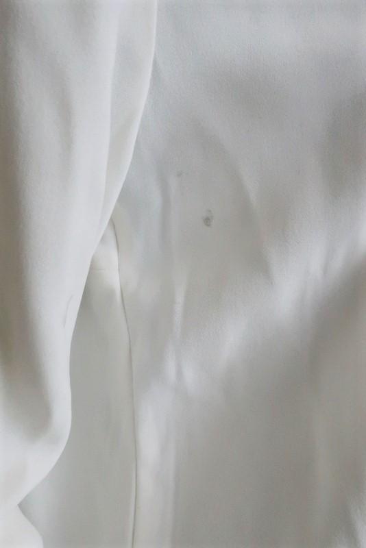 Stella McCartney Arlesa Half-Zip Blouse White Cady Size 40 Long Sleeve Top available at CelebrityOwned.com img_6