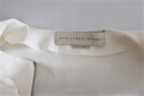 Stella McCartney Arlesa Half-Zip Blouse White Cady Size 40 Long Sleeve Top available at CelebrityOwned.com img_8