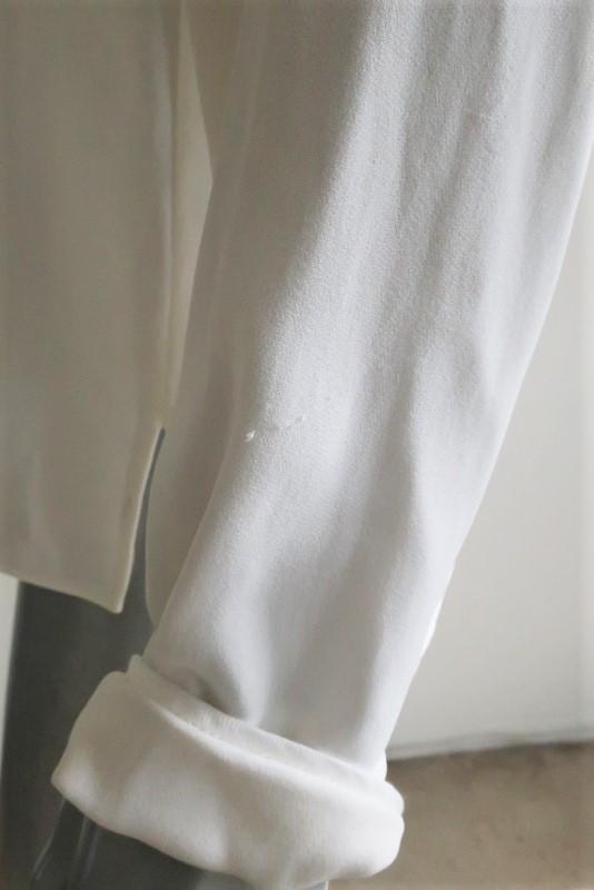 Stella McCartney Arlesa Half-Zip Blouse White Cady Size 40 Long Sleeve Top available at CelebrityOwned.com img_9
