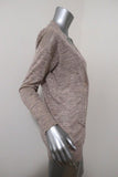 Stella McCartney Cardigan Beige Marled Silk-Linen Size 36 V-Neck Sweater available at CelebrityOwned.com img_4