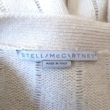 Stella McCartney Cardigan Cream Lace-Trim Cashmere-Wool Size 36 V-Neck Sweater available at CelebrityOwned.com img_6