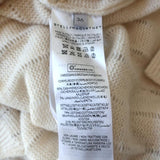 Stella McCartney Cardigan Cream Lace-Trim Cashmere-Wool Size 36 V-Neck Sweater available at CelebrityOwned.com img_7