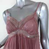 Stella McCartney Chemise Pink Lace-Trim Silk Size Medium Mini Slip Dress available at CelebrityOwned.com img_3