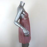 Stella McCartney Chemise Pink Lace-Trim Silk Size Medium Mini Slip Dress available at CelebrityOwned.com img_5