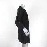 Stella McCartney Coat Black Wool Twill Size 36 Zipped-Back Jacket available at CelebrityOwned.com img_5