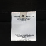 Stella McCartney Coat Black Wool Twill Size 36 Zipped-Back Jacket available at CelebrityOwned.com img_9