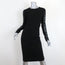 Stella McCartney Dress Black Lace-Paneled Jersey Size 42 Long Sleeve Sheath
