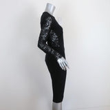 Stella McCartney Dress Black Lace-Paneled Jersey Size 42 Long Sleeve Sheath available at CelebrityOwned.com img_5